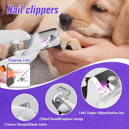【Geoorood】Dog Clippers Grooming Kit Hair Clipper-Low Noise Paw Trimmer- IPX7 Waterproof - Rechargeable - Cordless Quiet Nail Grinder Shaver for Cats and Other Pets #Tiktokshopjumpstartsale