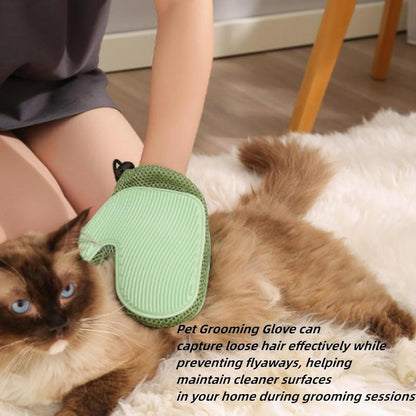 Steam Grooming Mitt for Pets – 4-In-1 De-Shedding, Misting, Cleaning & Massaging Glove for Cats and Dogs, Silicone Tips, Breathable Comfort, Wet and Dry Use