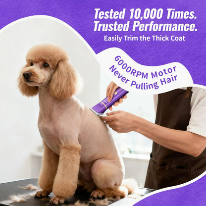 【Geoorood】Dog Clippers Grooming Kit Hair Clipper-Low Noise Paw Trimmer- IPX7 Waterproof - Rechargeable - Cordless Quiet Nail Grinder Shaver for Cats and Other Pets #Tiktokshopjumpstartsale