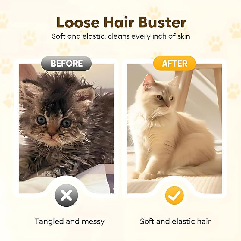 Steam Grooming Mitt for Pets – 4-In-1 De-Shedding, Misting, Cleaning & Massaging Glove for Cats and Dogs, Silicone Tips, Breathable Comfort, Wet and Dry Use